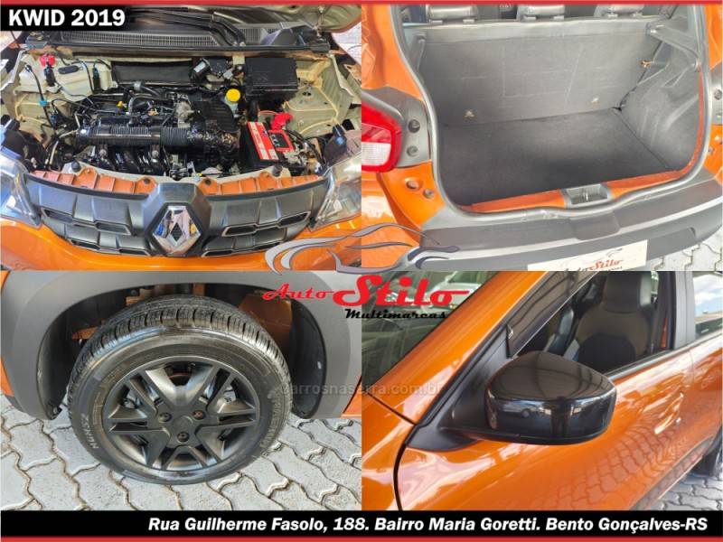 RENAULT - KWID - 2018/2019 - Laranja - R$ 39.900,00