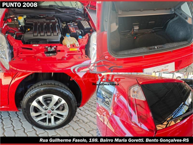 FIAT - PUNTO - 2007/2008 - Vermelha - R$ 31.900,00