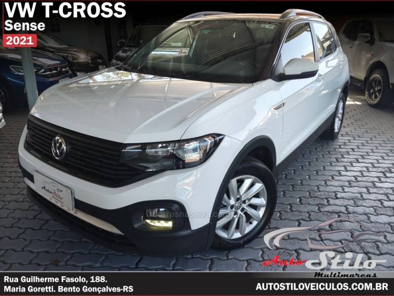 VOLKSWAGEN - T-CROSS - 2020/2021 - Branca - R$ 94.500,00