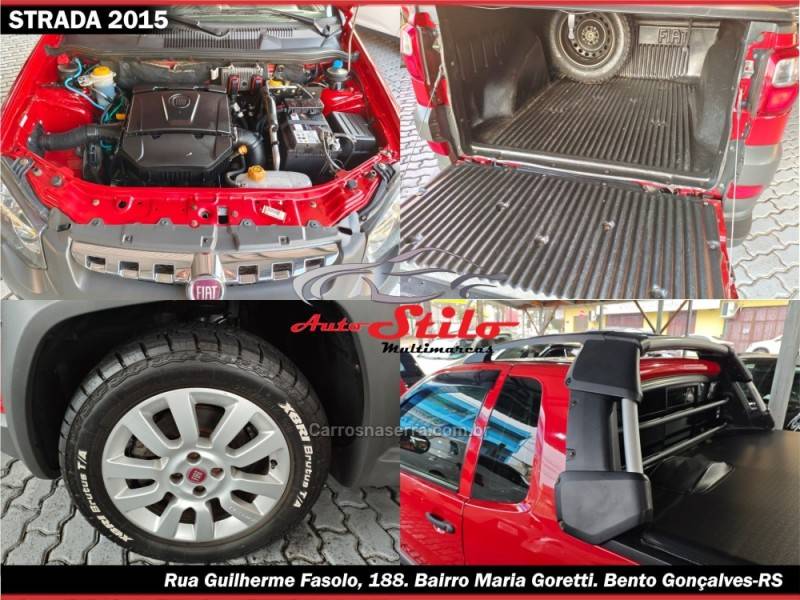 FIAT - STRADA - 2014/2015 - Vermelha - R$ 62.750,00