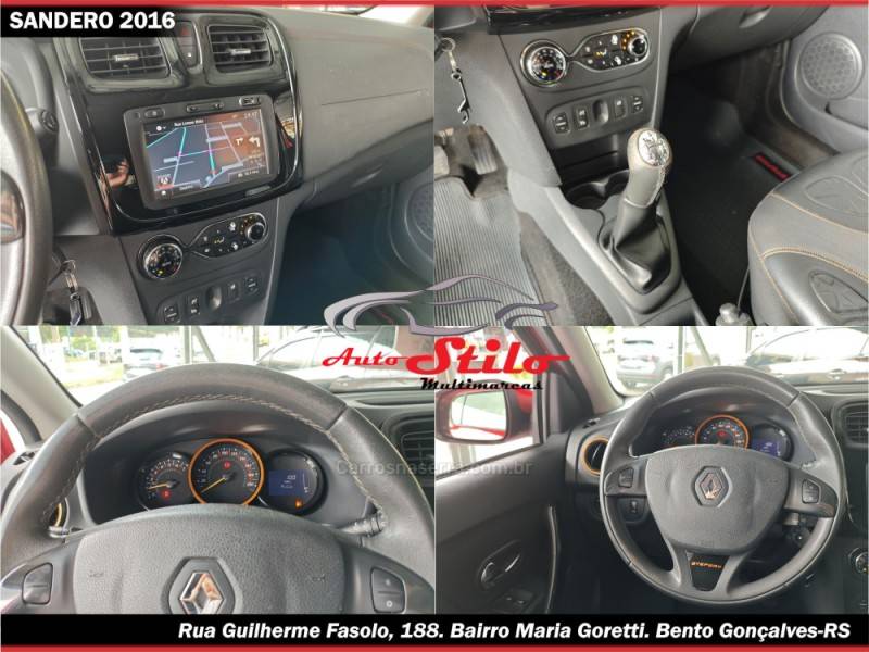 RENAULT - SANDERO - 2015/2016 - Vermelha - R$ 47.795,00
